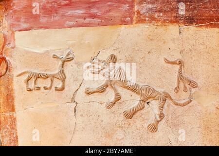 The ancient art in the Museum of Anatolian Civilizations - Ankara Stock Photo