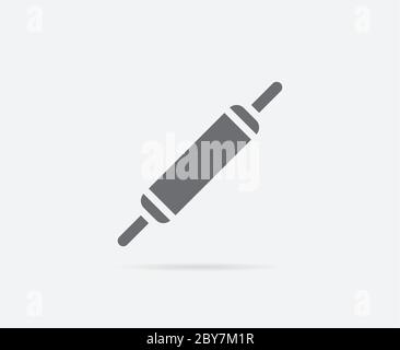 Rolling Pin Vector Element or Icon, Illustration Ready for Print or Plotter Cut or Using as Logotype with High Quality Stock Vector