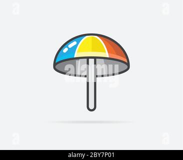Vector Illustration of Umbrella can be used as Logo or Icon Stock Vector
