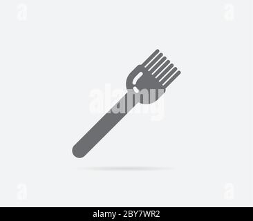 Baker Brush Pastry Vector Element or Icon, Illustration Ready for Print or Plotter Cut or Using as Logotype with High Quality Stock Vector