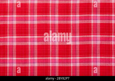 Checkered napkin Stock Photo