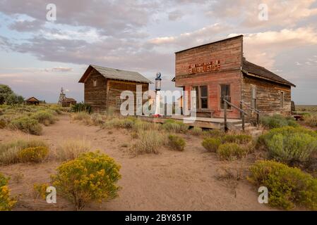 USA, Oregon,Fort Rock Homestead Museum Stock Photo