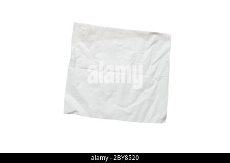 facial tissue paper on white background Stock Photo