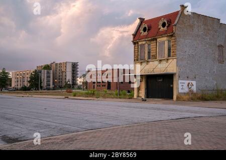 USA, Midwest,Alexander County, Illinois, Cairo, Stock Photo