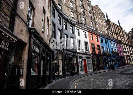 Victoria Street, Edinburgh, Scotland Stock Photo