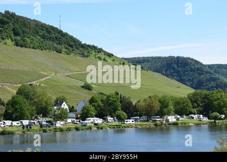 Mosel valley near Rissbach Stock Photo