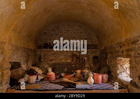 The abandonned  berber village of Zriba, Tunisia Stock Photo