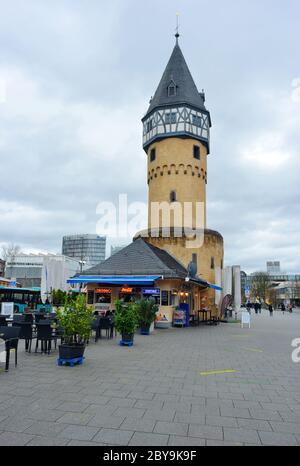 Frankfurt Main, Germany 03-11-2020 historical Wartturm - tower Bockenheimer Warte Stock Photo