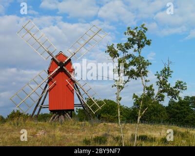 windmill in sweden Stock Photo