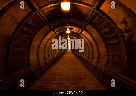red tunnel Stock Photo