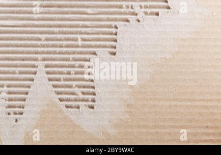 Corrugated cardboard Stock Photo