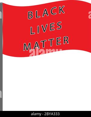 Black Lives Matter flag. Stock Vector