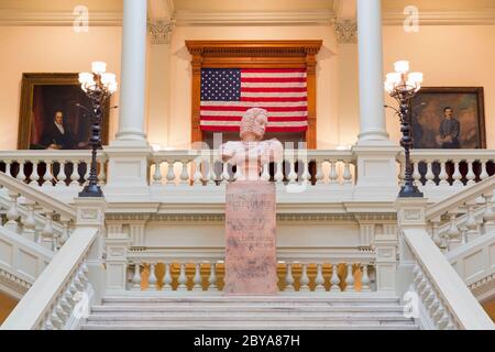 North Atrium in the Georgia State Capitol,Atlanta,Georgia,USA Stock Photo