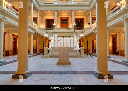 North Atrium in the Georgia State Capitol,Atlanta,Georgia,USA Stock Photo