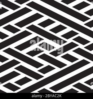 Seamless pattern with oblique black segments Stock Vector