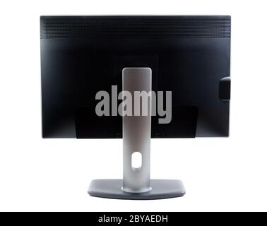 LCD monitor, rear view Stock Photo