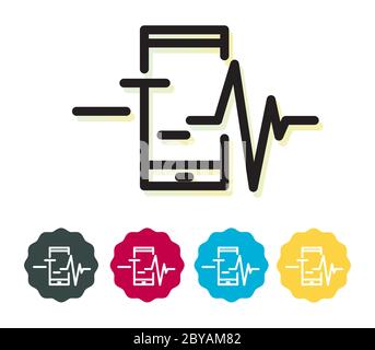 Mobile Health Services - Icon as EPS 10 File Stock Vector