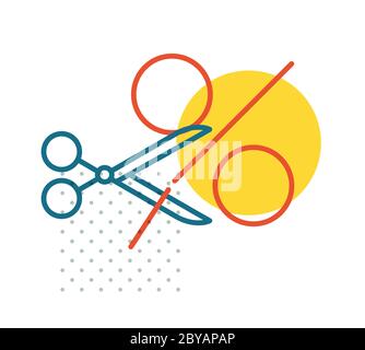 Interest Rate Cut to Revive Economy due to Coronavirus Pandemic - Icon as EPS 10 File Stock Vector