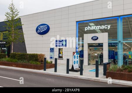 Boots Pharmacy, Teesside Park, Thornaby, Stockton on Tees, England, UK Stock Photo