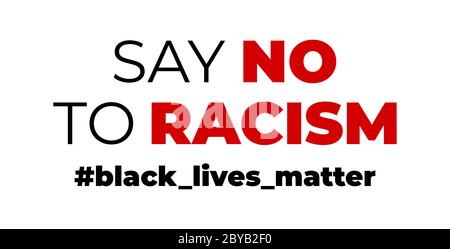 Stop racism calligraphic text vector poster.Black Lives Matter text vector vintage. stop racism. I can t breathe. stop shooting. don t shoot. black Stock Vector