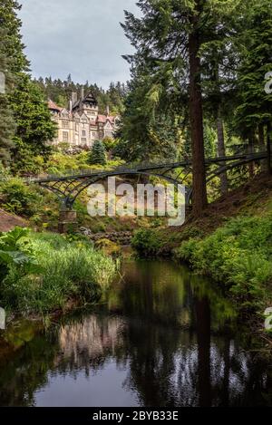 Cragside, a Victorian country house near Rothbury in Northumberland Stock Photo