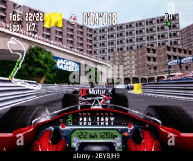 Monaco Grand Prix Racing Simulation 2 - Nintendo 64 Videogame  - Editorial use only Stock Photo