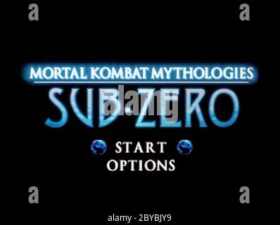 Mortal Kombat Mythologies Sub Zero - Nintendo 64 Videogame  - Editorial use only Stock Photo