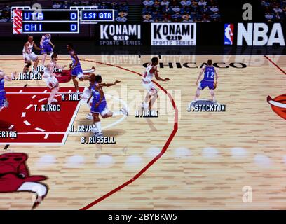 NBA In The Zone 2 - Nintendo 64 Videogame - Editorial use