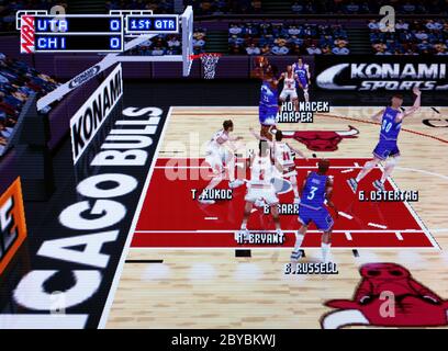 NBA In The Zone 2 - Nintendo 64 Videogame - Editorial use