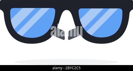3d glasses for virtual reality vector flat isolated Stock Vector