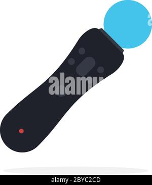 Game controller with motion sensor vector icon flat isolated Stock Vector