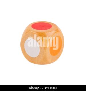 Die with different colors on each side Stock Photo