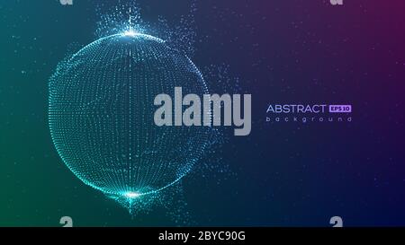 Abstract globe particles sphere Stock Vector Image & Art - Alamy