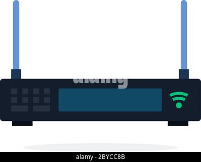Wi-Fi router vector flat isolated Stock Vector