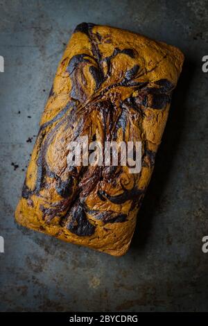 Matcha chocolate loaf cake Stock Photo
