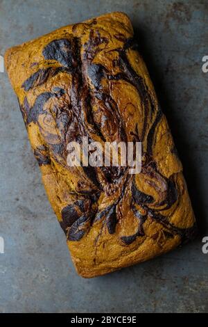 Matcha chocolate loaf cake Stock Photo