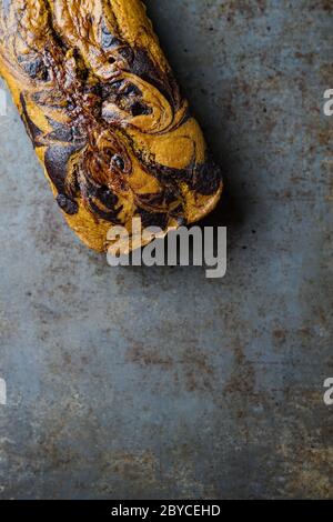 Matcha chocolate loaf cake Stock Photo