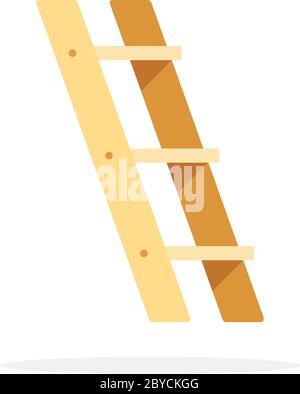 Ladder side view vector flat isolated Stock Vector