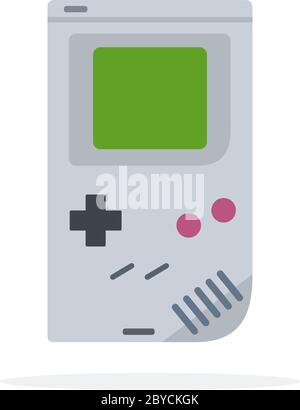 Computer game pad tetris vector icon flat isolated Stock Vector