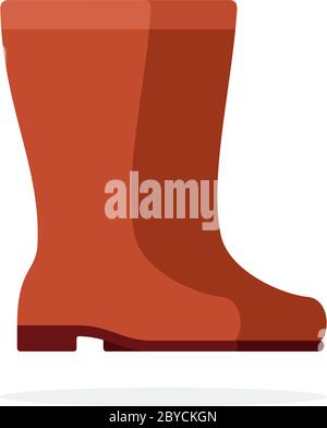 Rubber boots vector flat isolated Stock Vector