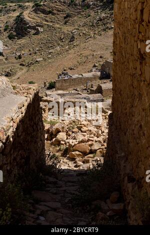 The abandonned Berber village of Zriba in Tunisia Stock Photo