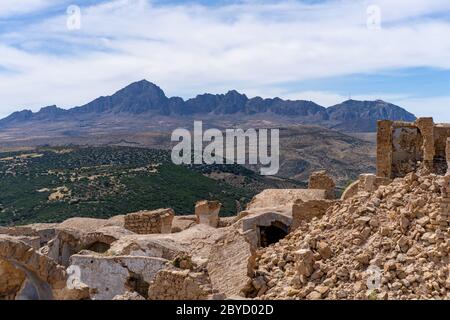 The abandonned Berber village of Zriba in Tunisia Stock Photo