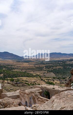 The abandonned Berber village of Zriba in Tunisia Stock Photo