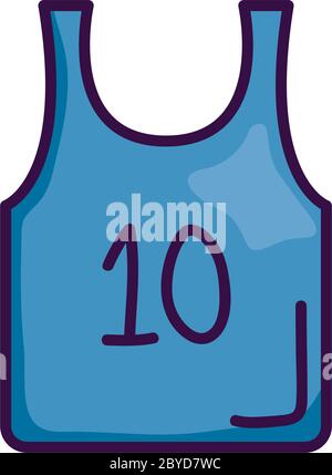 silhouette pastel color of basketball t-shirt number ten vector  illustration Stock Vector