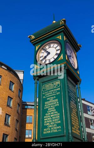 England, London, Islington, The Angel Clock Tower Stock Photo