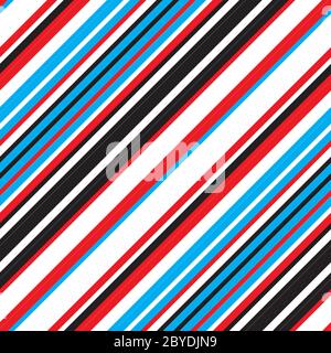 Seamless pattern with oblique colored lines Stock Vector