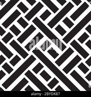 Seamless pattern with oblique black bands Stock Vector