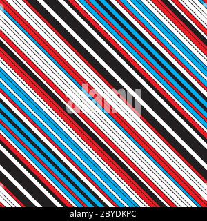 Seamless pattern with oblique colored lines Stock Vector