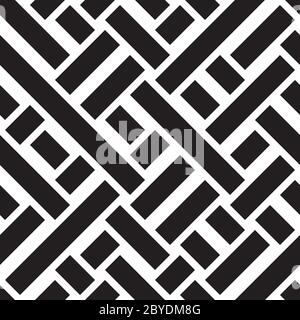 Seamless pattern with oblique black bands Stock Vector