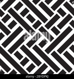 Seamless pattern with oblique black bands Stock Vector